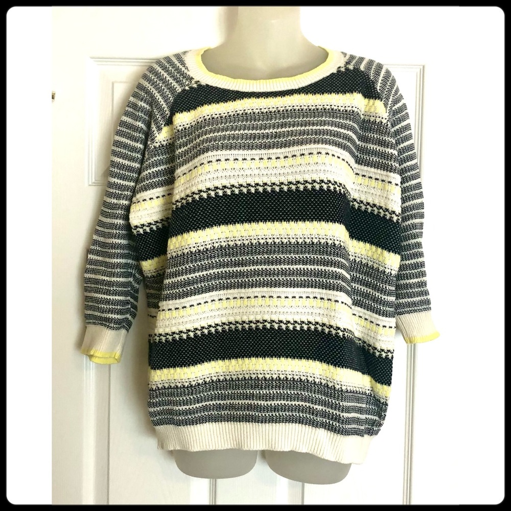 Stylus Striped Crew Neck Sweater